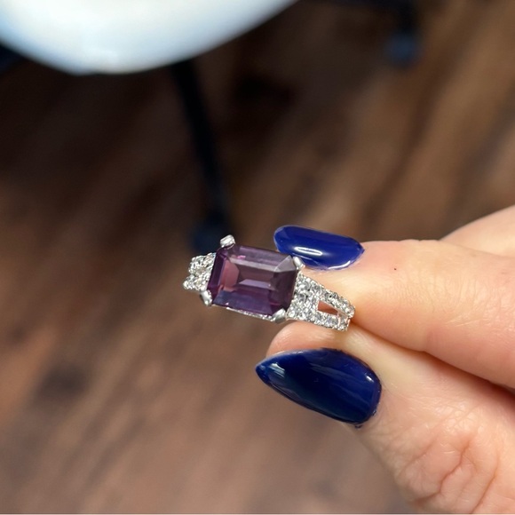 Natural Alexandrite 6.99ct AGI certified Ring Sz 9 in 925 Sterling Silver - Picture 13 of 13